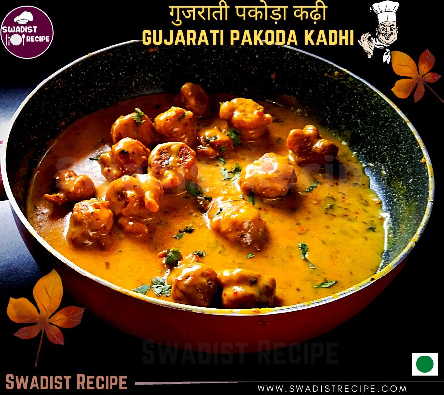Gujarati kadhi pakoda Final Step