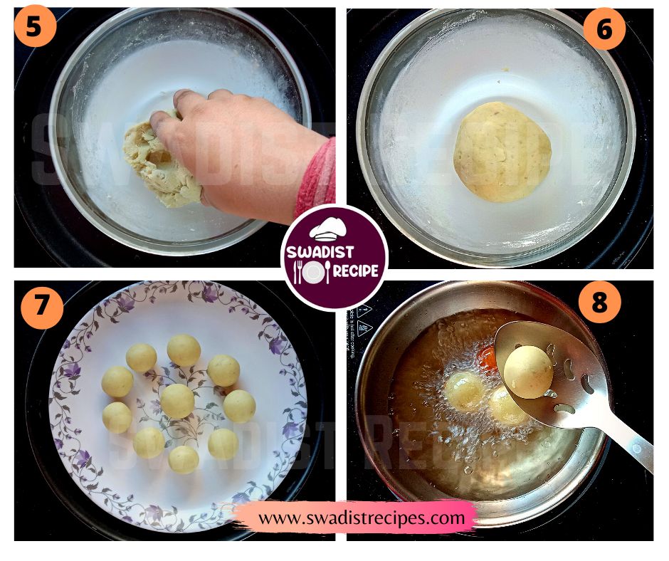 Shakarkand ke gulab jamun Recipe Step 2